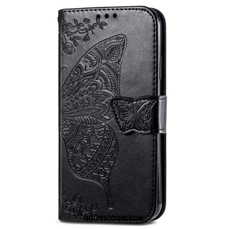 Housse Moto G73 5G Papillon Baroque