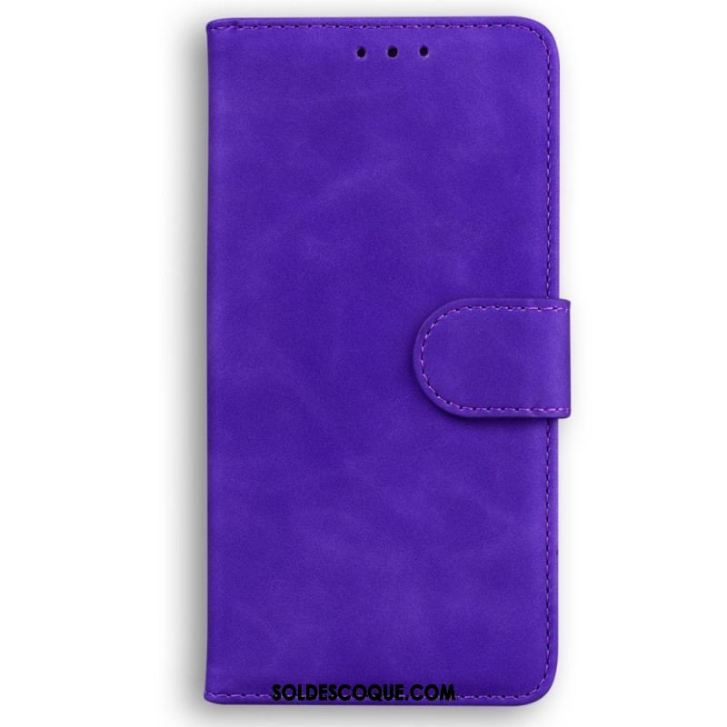 Housse Moto G73 5G Unie Coutures Apparentes