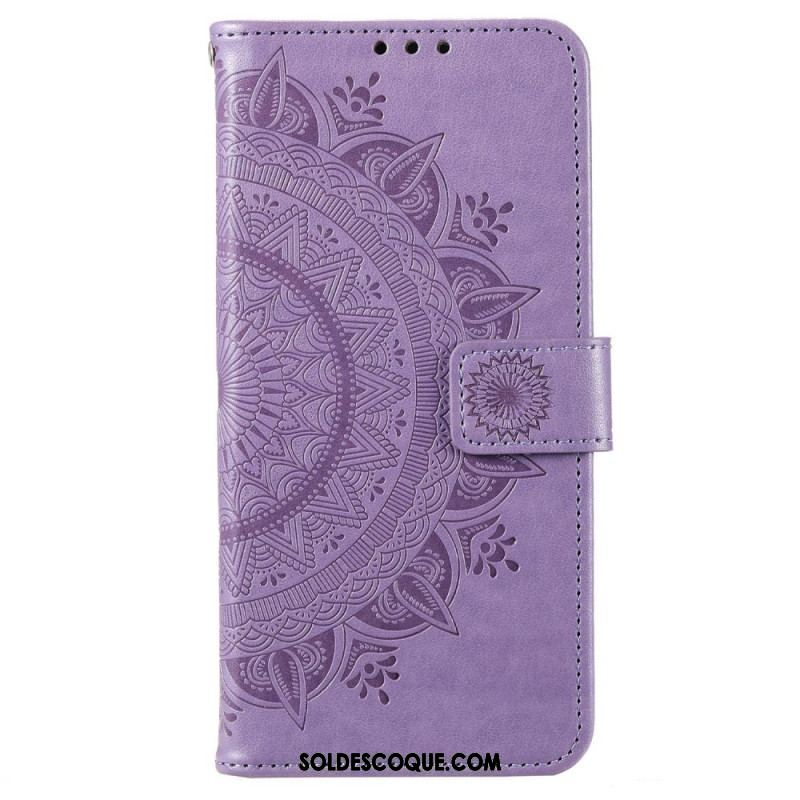 Housse OnePlus 10T 5G Mandala Soleil à Lanière