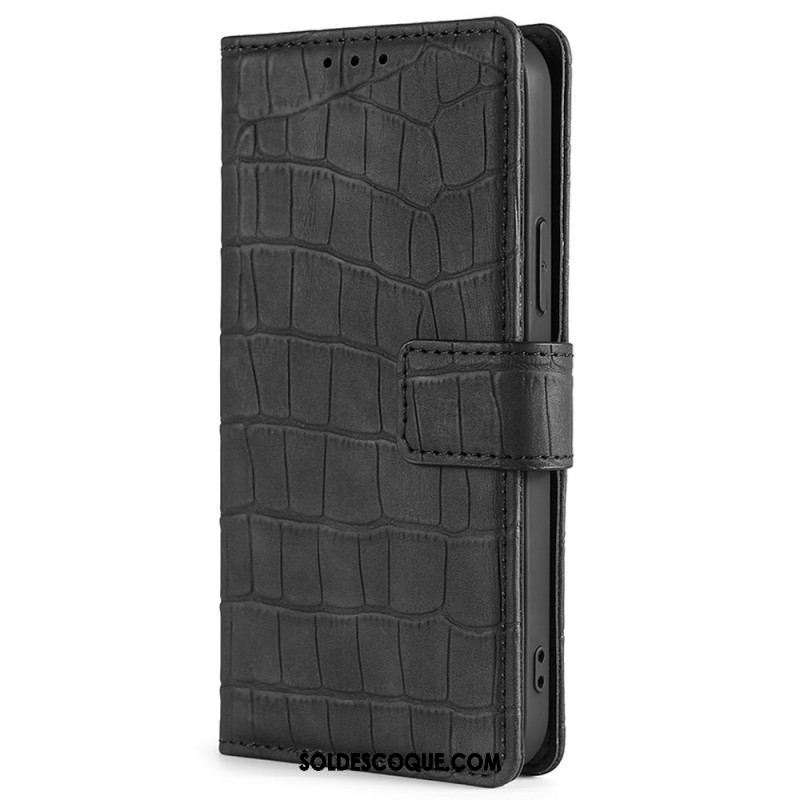 Housse OnePlus Nord 2T 5G Style Peau de Crocodile