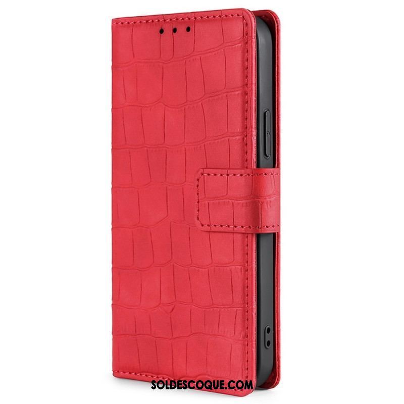 Housse OnePlus Nord 2T 5G Style Peau de Crocodile