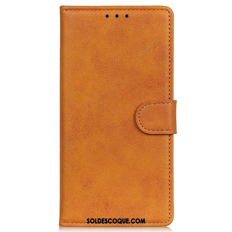 Housse Oppo Reno 7 Style Cuir Mat