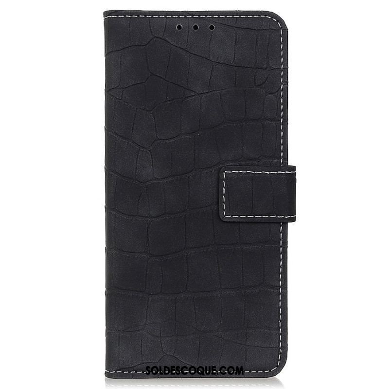 Housse Oppo Reno 7 Style Peau de Crocodile