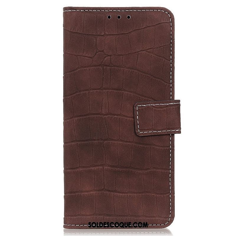 Housse Oppo Reno 7 Style Peau de Crocodile