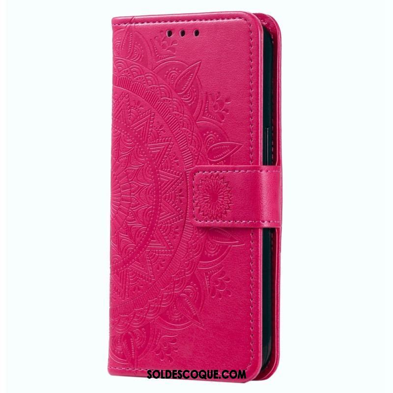 Housse Oppo Reno 8 Mandala Soleil à Lanière