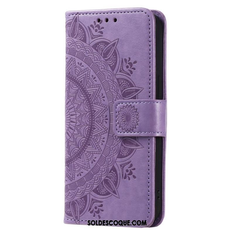 Housse Oppo Reno 8 Mandala Soleil à Lanière