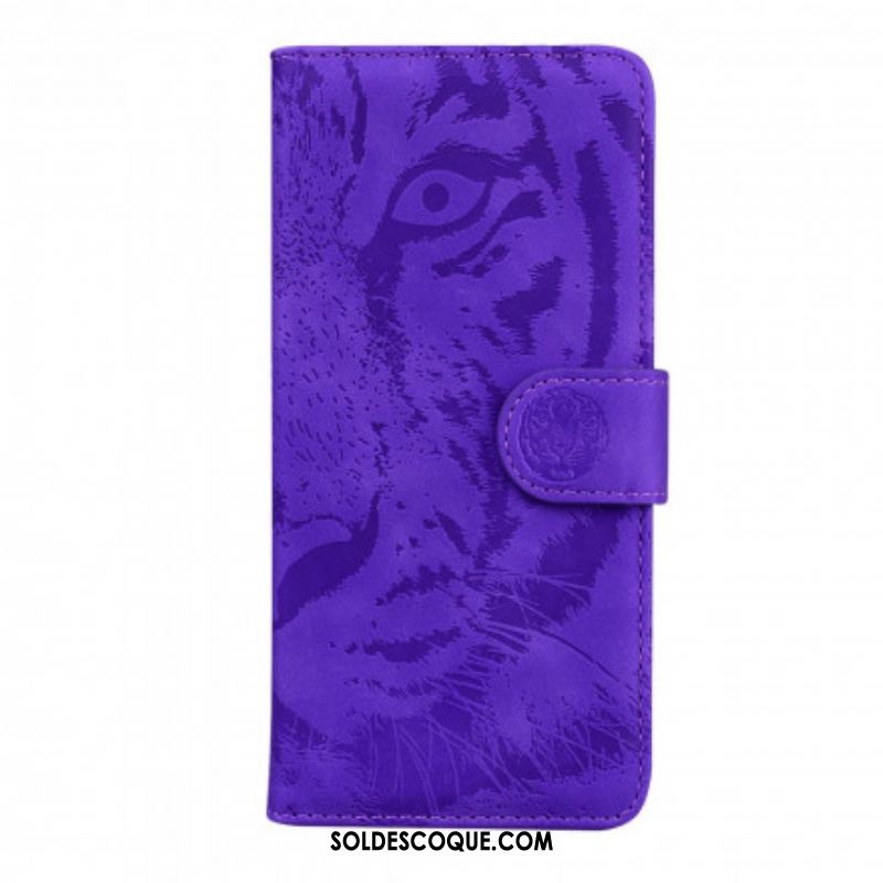 Housse Samsung Galaxy A52 4G / A52 5G / A52s 5G Empreinte Face de Tigre