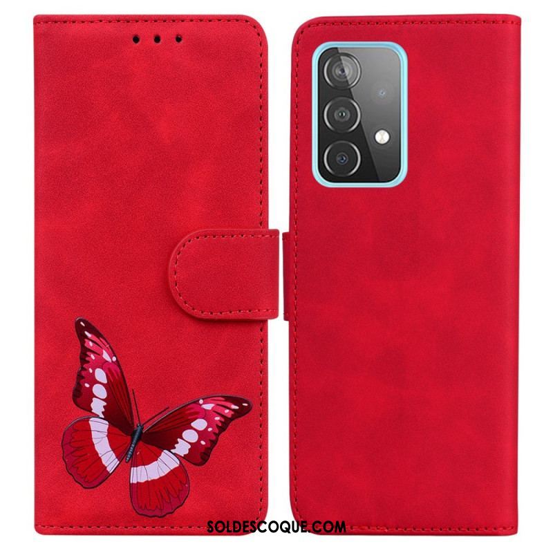 Housse Samsung Galaxy A52 4G / A52 5G / A52s 5G Skin-Touch Papillon