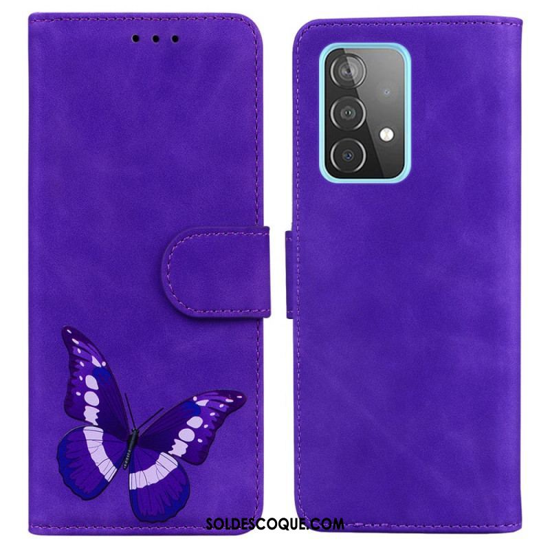 Housse Samsung Galaxy A52 4G / A52 5G / A52s 5G Skin-Touch Papillon