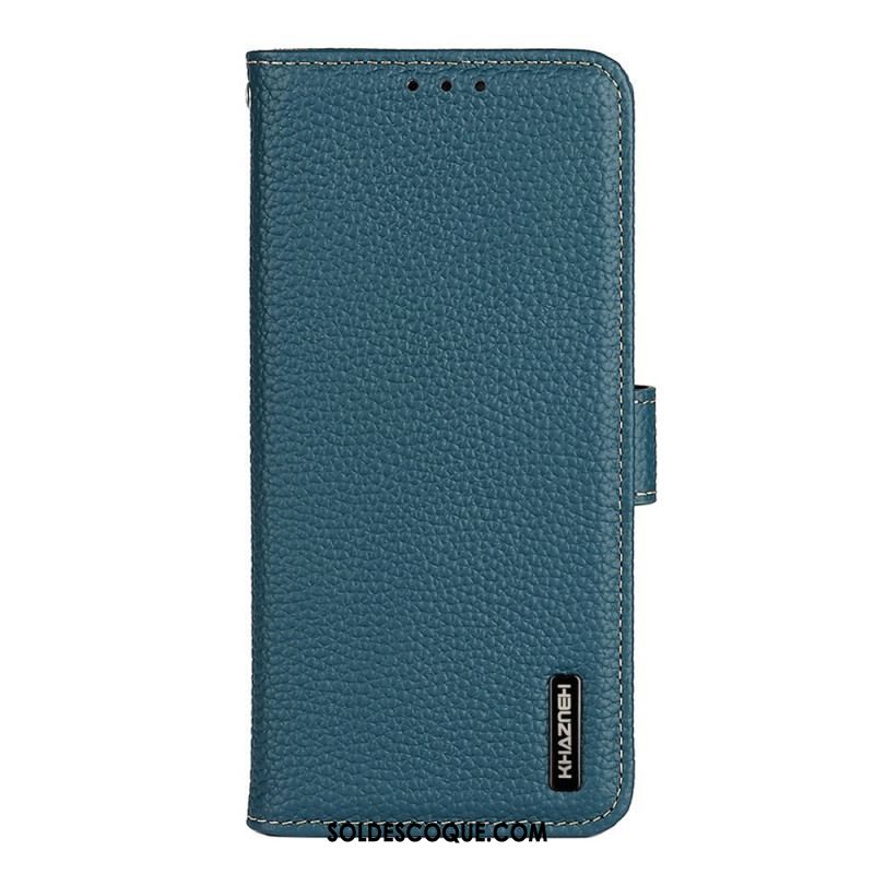 Housse Samsung Galaxy M53 5G Cuir Litchi KHAZNEH