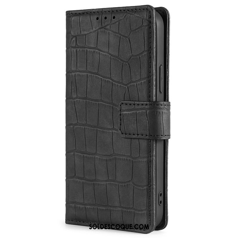 Housse Samsung Galaxy M53 5G Style Peau de Crocodile