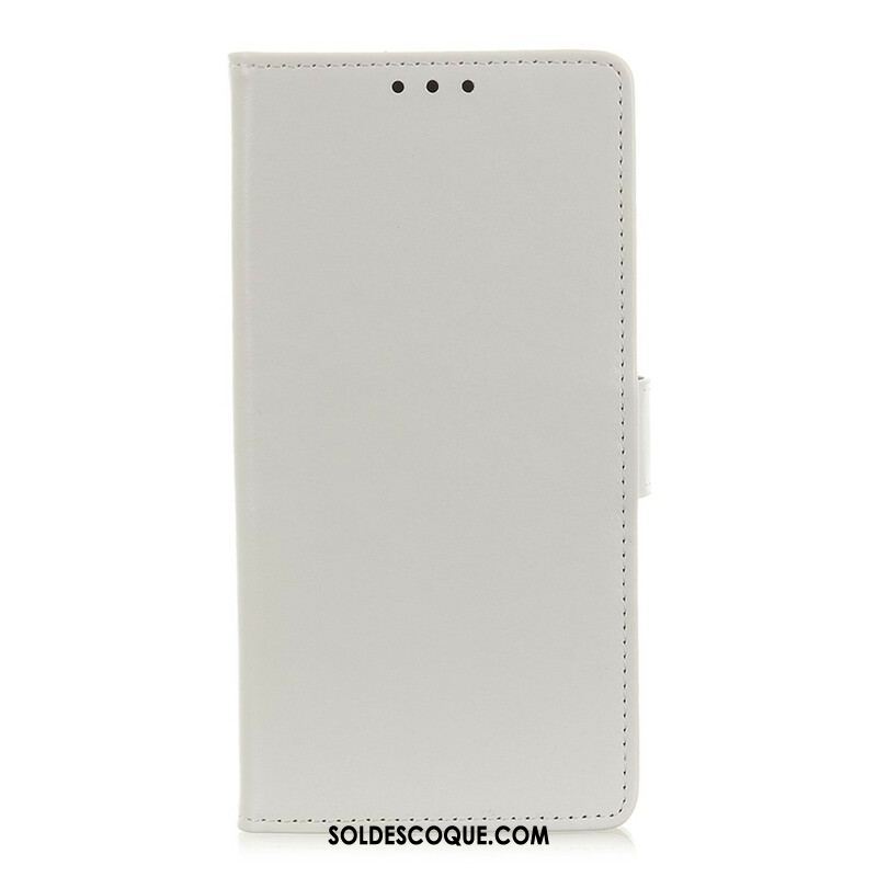 Housse Samsung Galaxy S21 FE Effet Cuir Brillant Simple