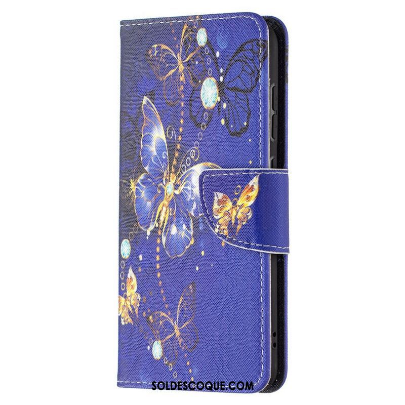 Housse Samsung Galaxy S21 FE Papillons Rois