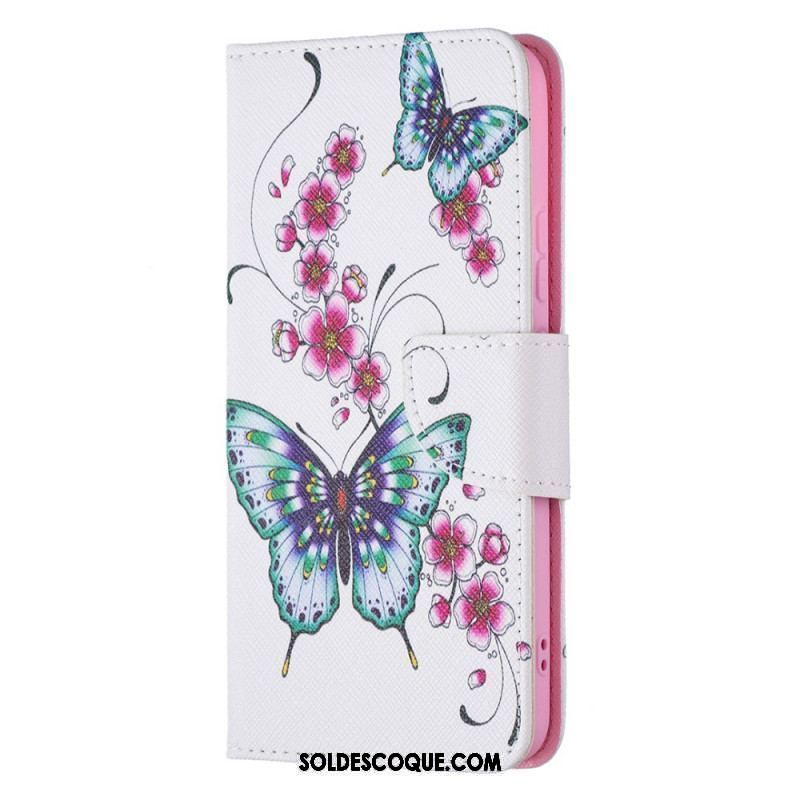 Housse Samsung Galaxy S22 Plus 5G Papillons Rois