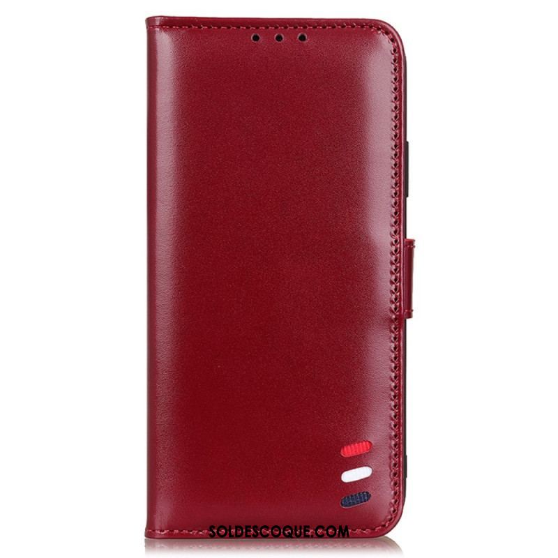 Housse Samsung Galaxy S22 Ultra 5G Effet Cuir Tricolore