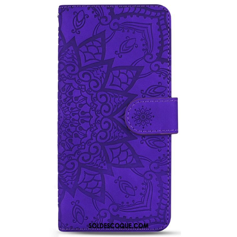 Housse Samsung Galaxy S23 5G Mandala Stylé à Lanière