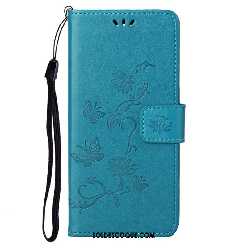 Housse Samsung Galaxy S23 Plus 5G Papillons et Fleurs