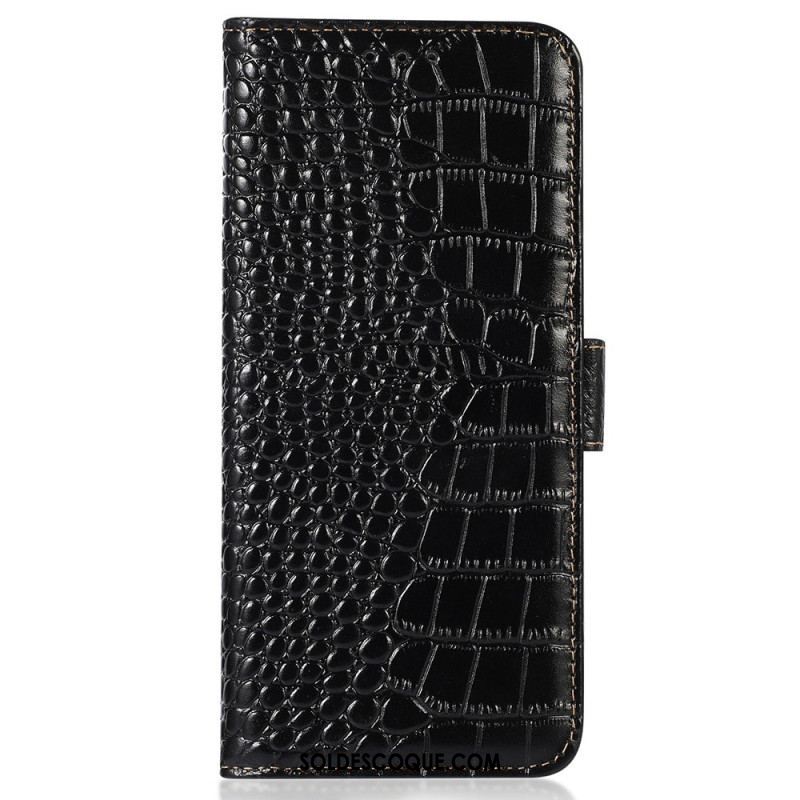 Housse Samsung Galaxy S23 Style Crocodile RFID