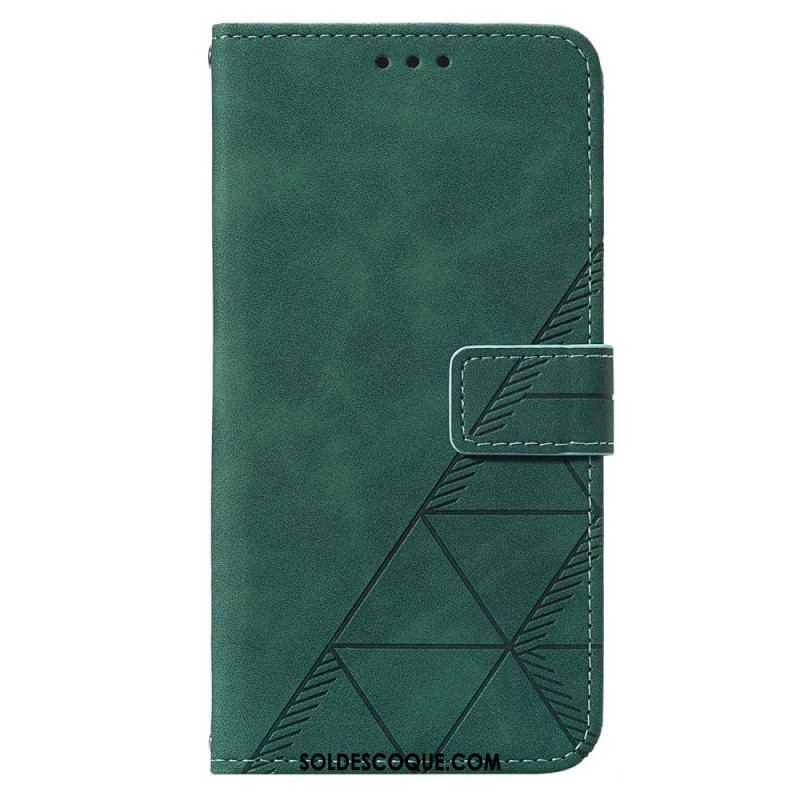 Housse Samsung Galaxy S53 5G Triangles à Lanière