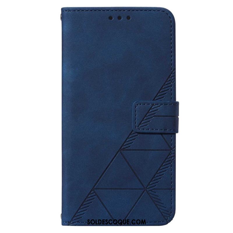 Housse Samsung Galaxy S53 5G Triangles à Lanière