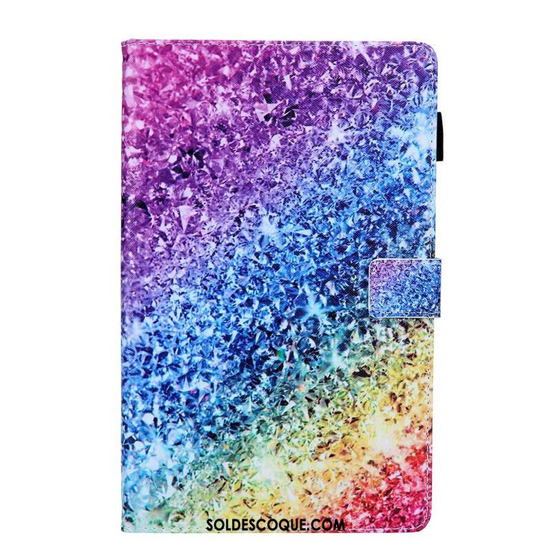 Housse Samsung Galaxy Tab A7 Lite Élément Paillettes