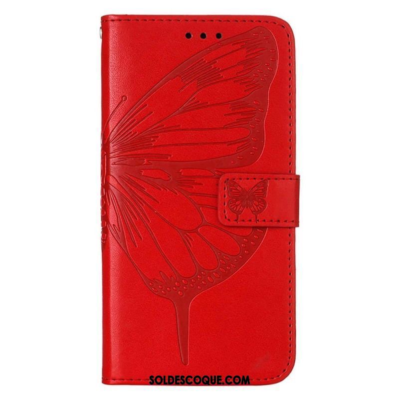 Housse Xiaomi 12 Lite Papillon Design avec Lanière