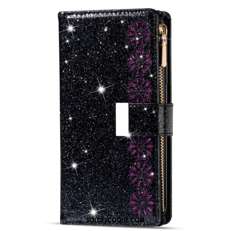 Housse Xiaomi 13 Paillettes Portefeuille Zip