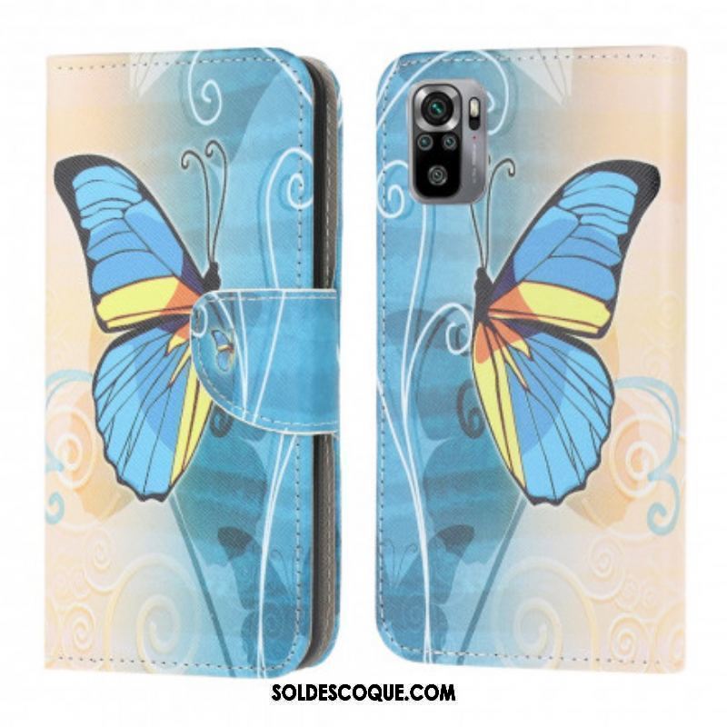 Housse Xiaomi Redmi Note 10/10S/Poco M5s Butterflies