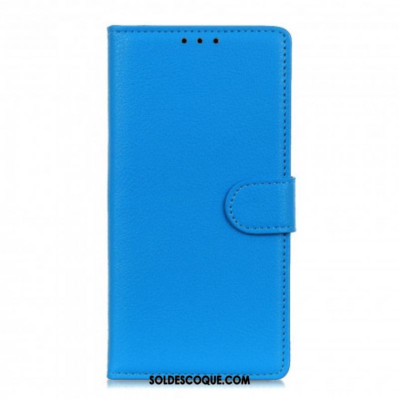 Housse Xiaomi Redmi Note 10 Pro Effet Cuir Litchi Premium