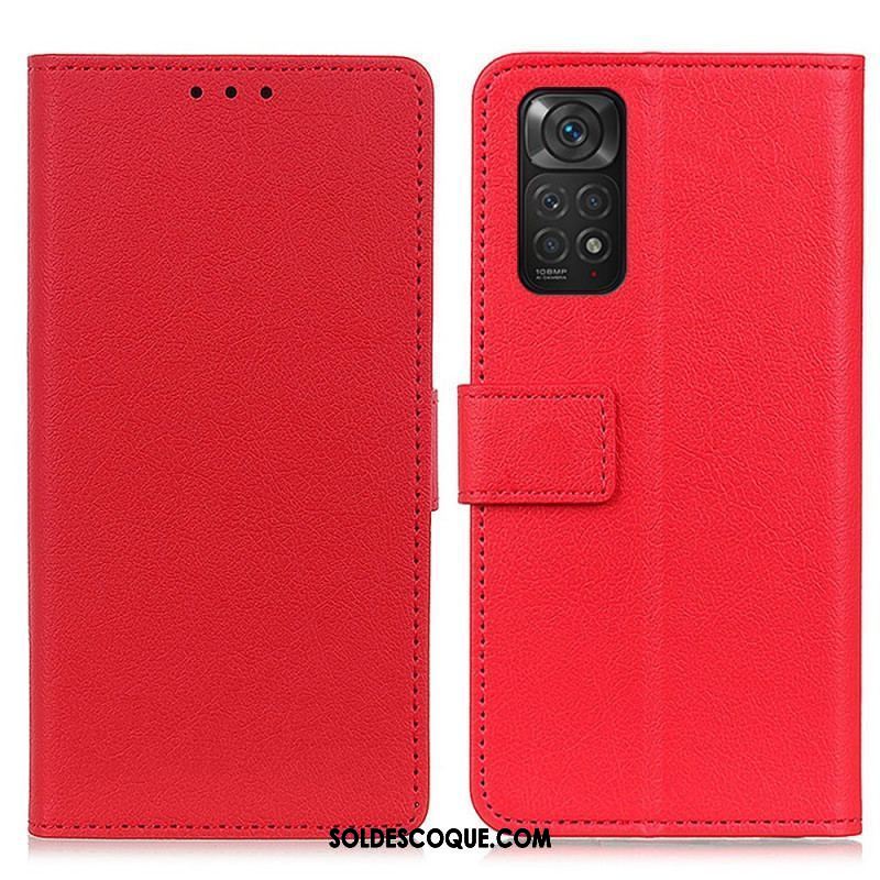 Housse Xiaomi Redmi Note 11 / 11s Simili Cuir Litchi Premium