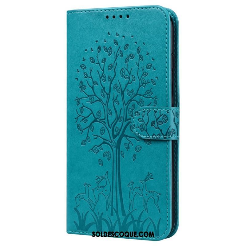 Housse Xiaomi Redmi Note 11 Pro / Note 11 Pro 5G Arbre et Cerfs