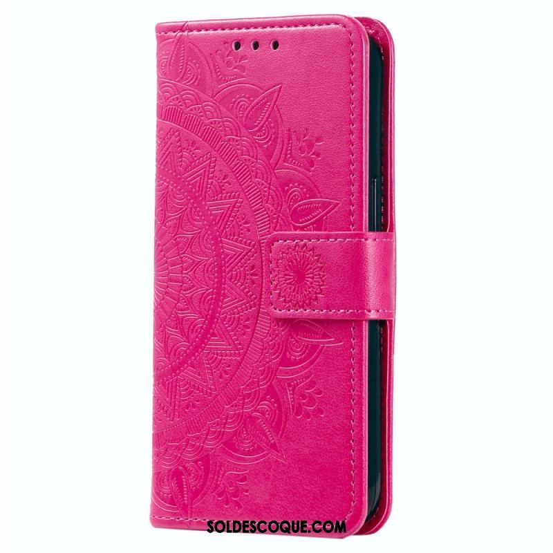 Housse Xiaomi Redmi Note 12 4G Mandala Soleil avec Lanière