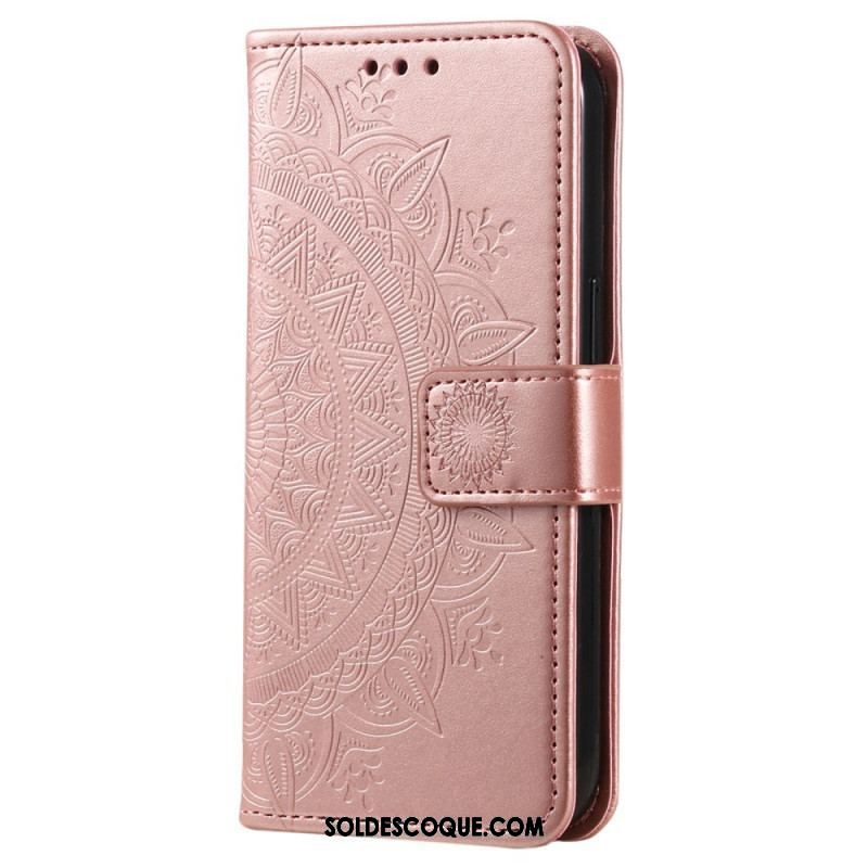 Housse Xiaomi Redmi Note 12 4G Mandala Soleil avec Lanière