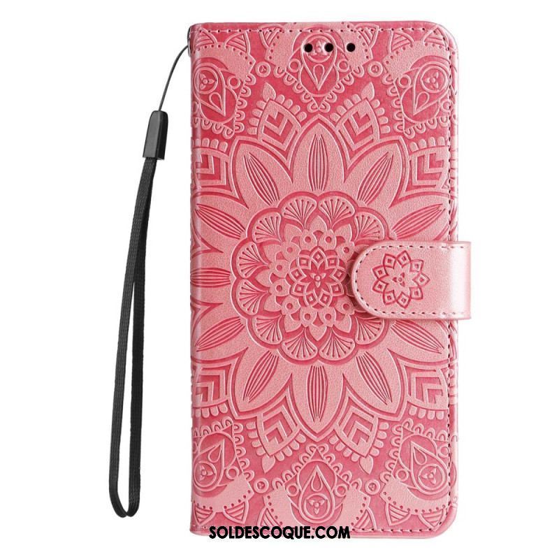 Housse Xiaomi Redmi Note 12/Poco X5 5G Déco Mandala à Lanière