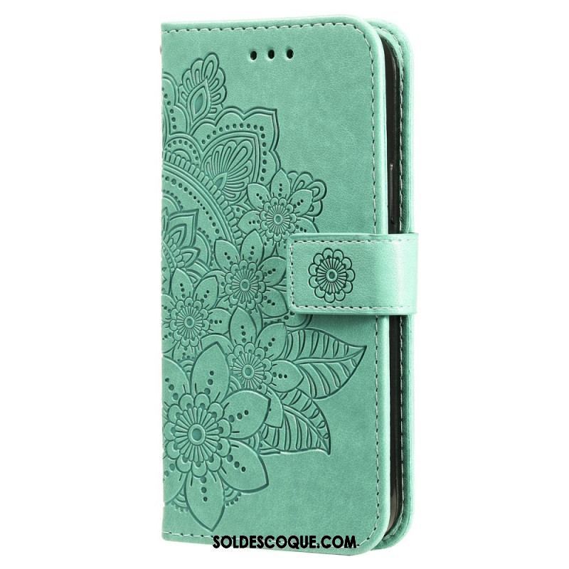 Housse Xiaomi Redmi Note 12 Pro Plus Fleur Mandala à Lanière