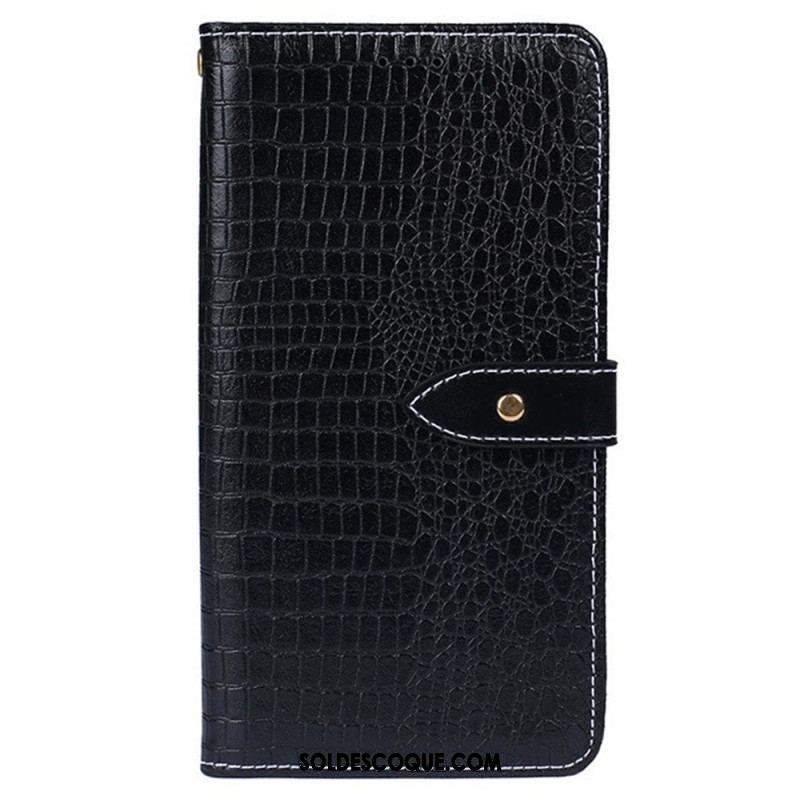 Housse Xiaomi Redmi Note 12 Pro/Poco X5 Pro 5G Crocodile IDEWEI