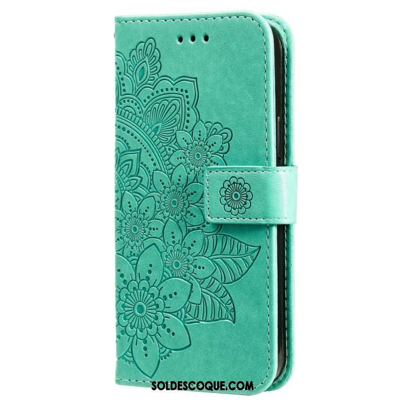 Housse Xiaomi Redmi Note 12 Pro/Poco X5 Pro 5G Fleur Mandala à Lanière