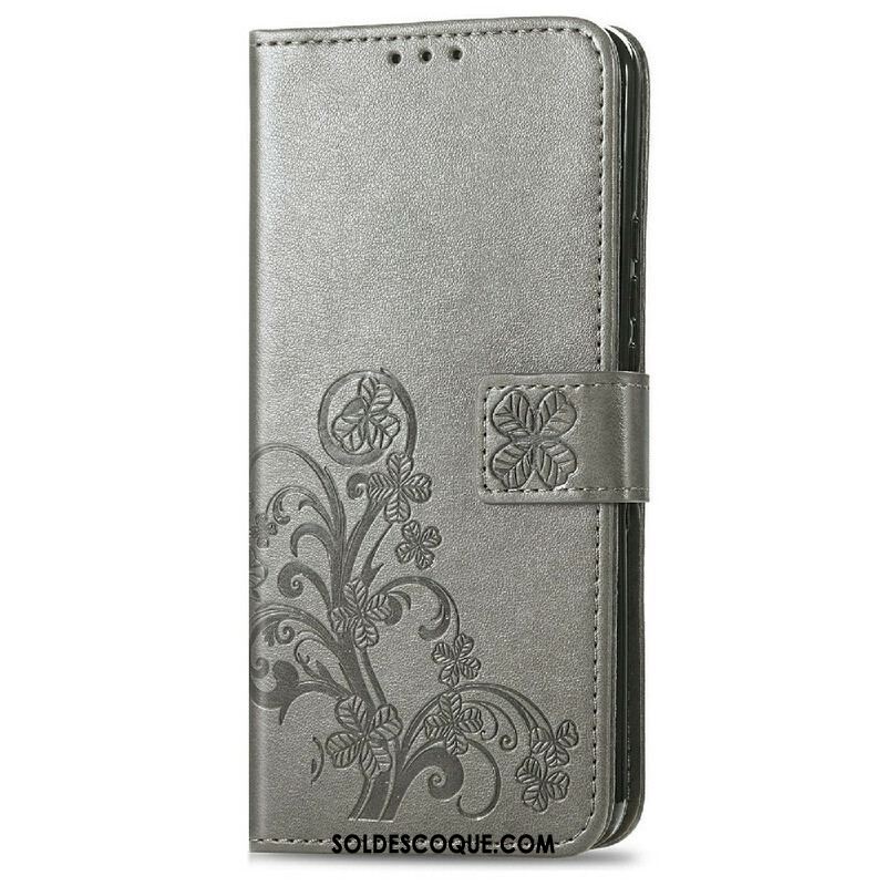 Housse iPhone 13 Mini Papillons et Fleurs à Lanière