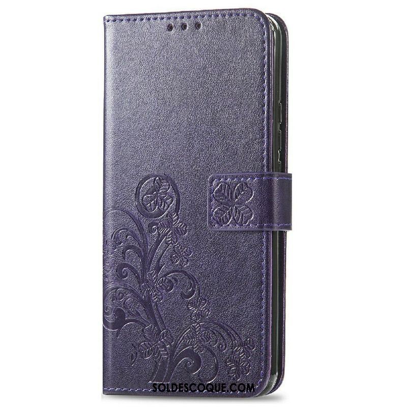 Housse iPhone 13 Mini Papillons et Fleurs à Lanière