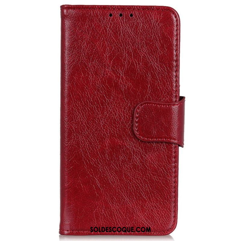 Housse iPhone 14 Pro Cuir Nappa Fendu