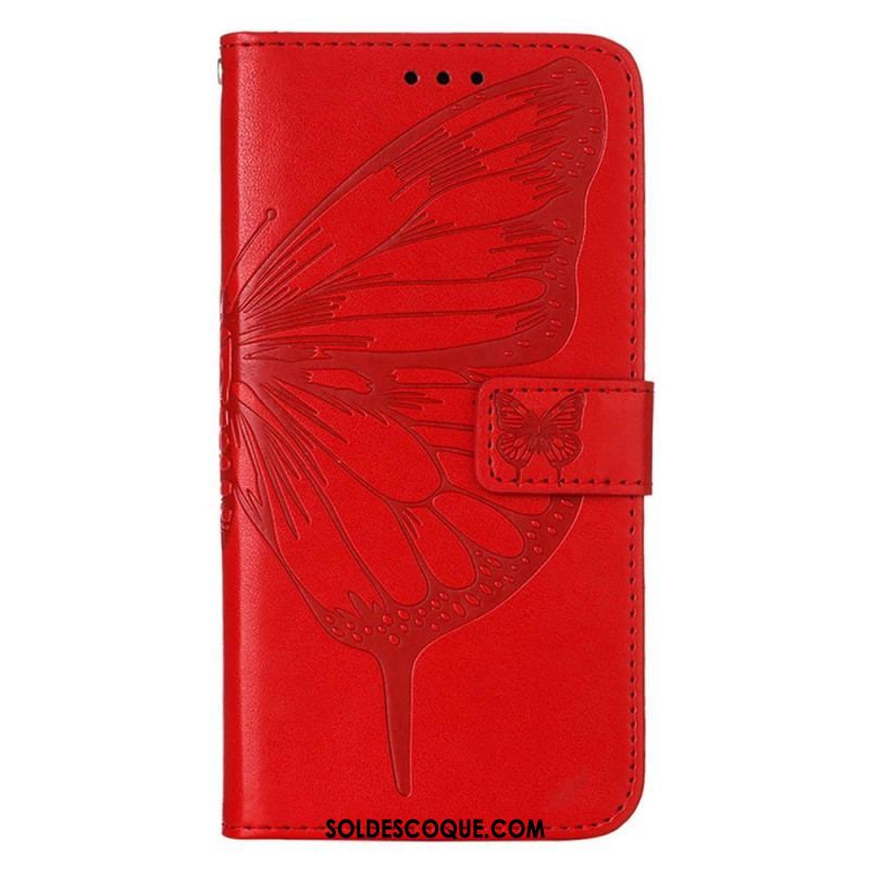 Housse iPhone 14 Pro Max Papillon Baroque à Lanière