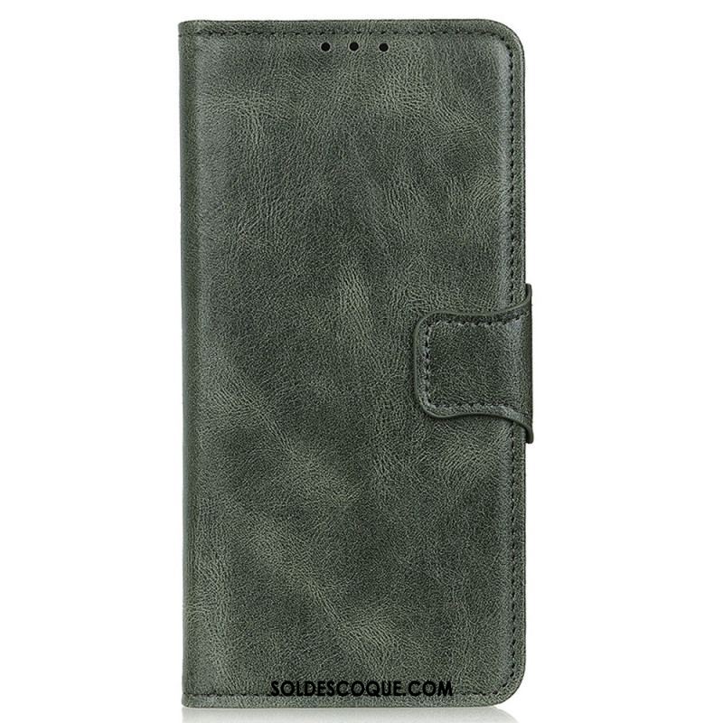 Housse iPhone 14 Pro Style Cuir Fermoir Réversible