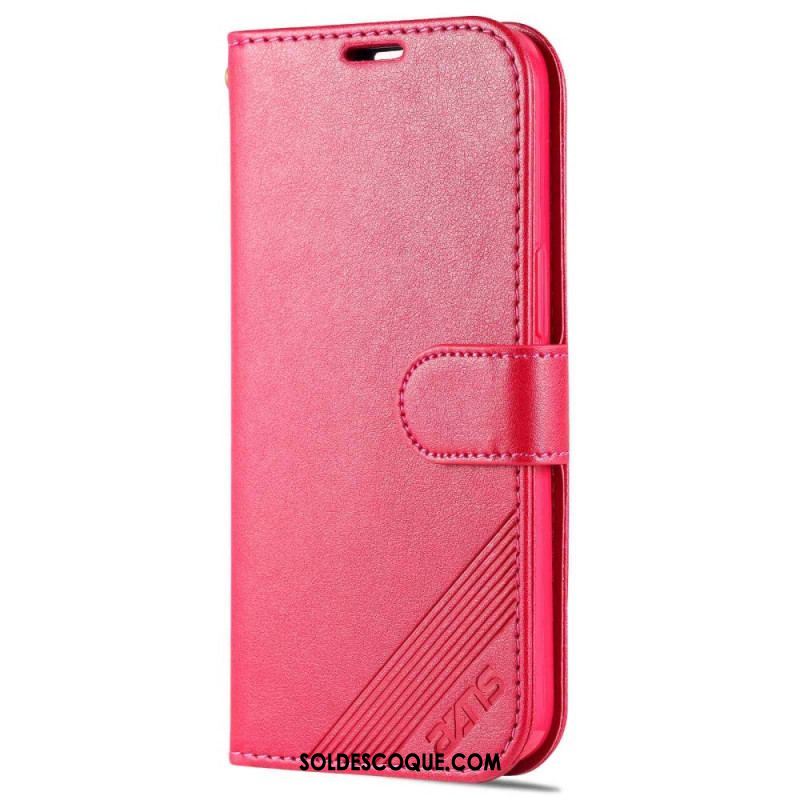 Housse iPhone 14 Style Cuir AZNS