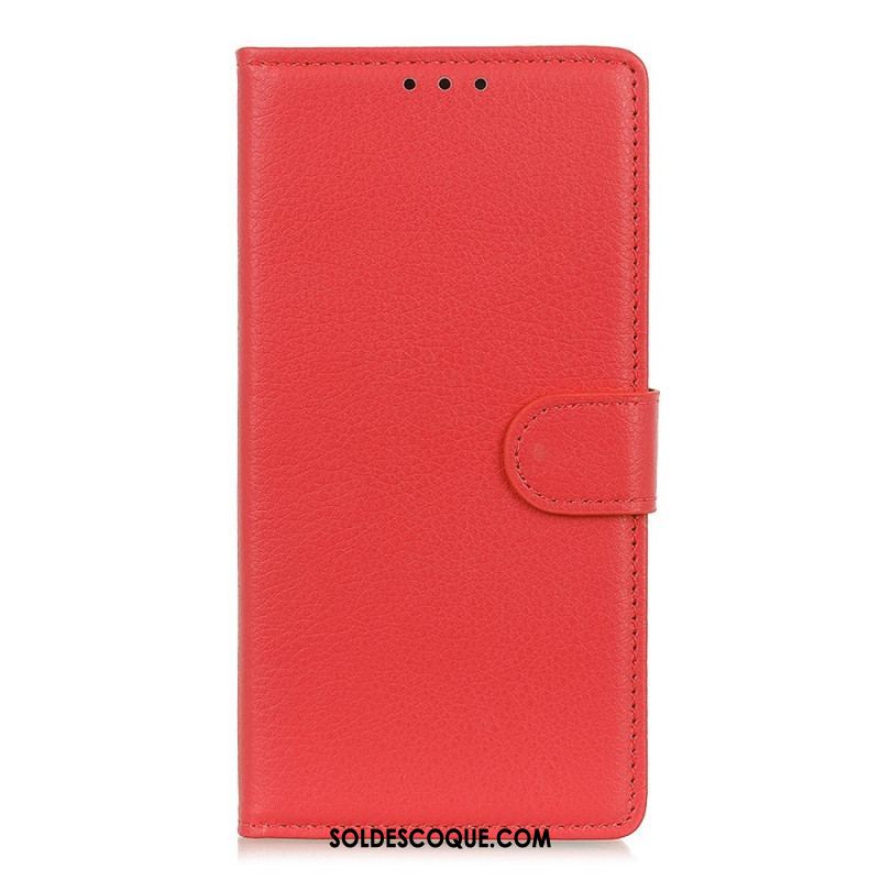 Housse iPhone 14 Traditionnellement Litchi