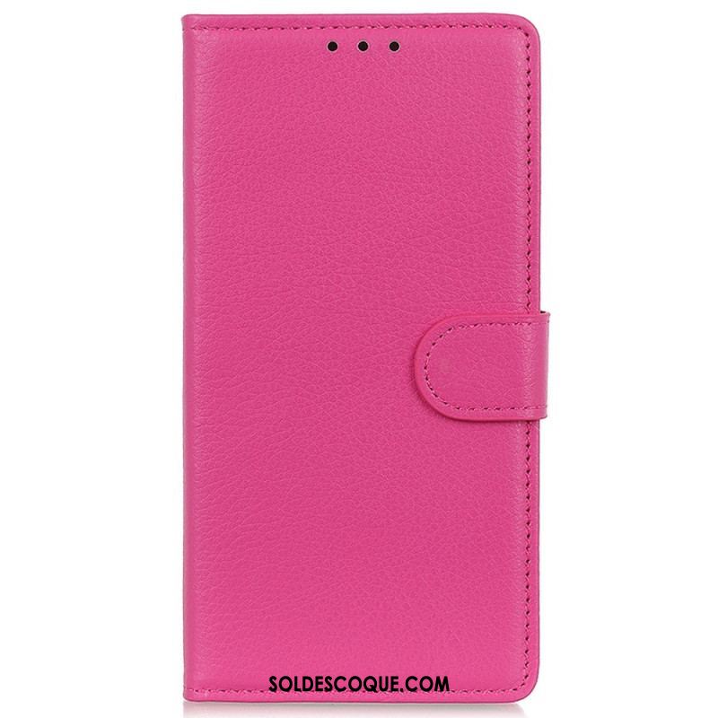 Housse iPhone 14 Traditionnellement Litchi