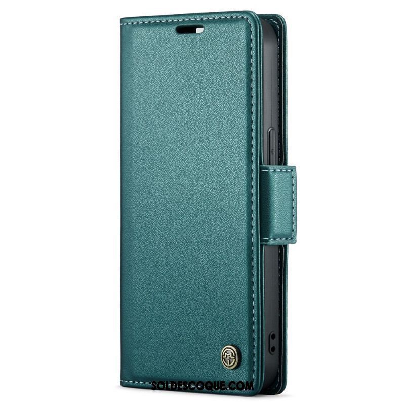 Housse iPhone 15 Plus Style Cuir CASEME