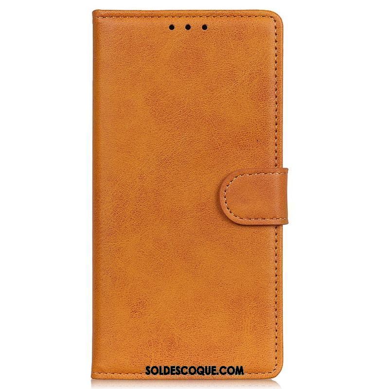 Housse iPhone 15 Simili Cuir Mat