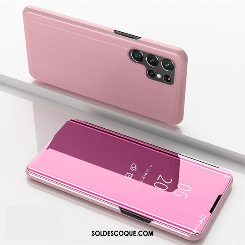 View Cover Samsung Galaxy S22 Ultra 5G Miroir et Simili Cuir