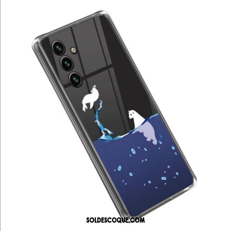 Coque Samsung Galaxy A14 5G / A14 Transparente Jeux de Mer