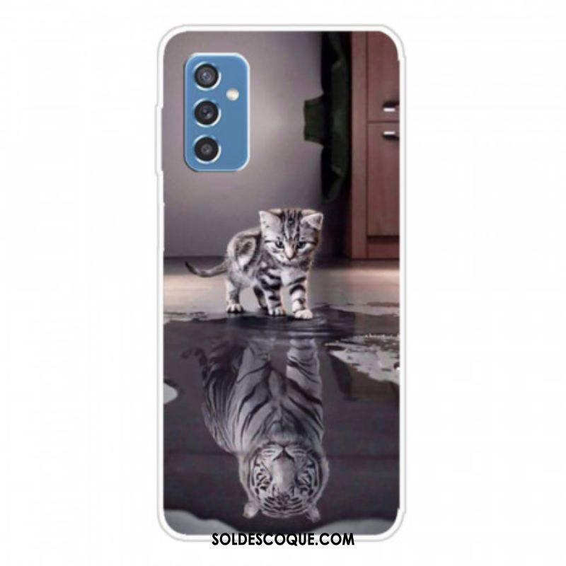 Coque Samsung Galaxy M52 5G Chaton rêveur